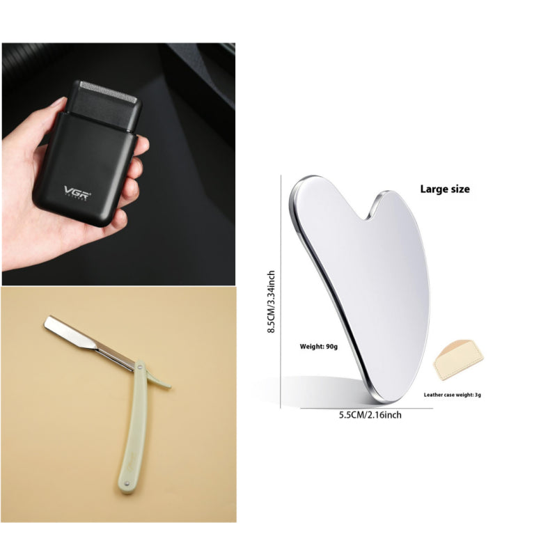 Portable Electric Razor Men - Stainless Steel Blade