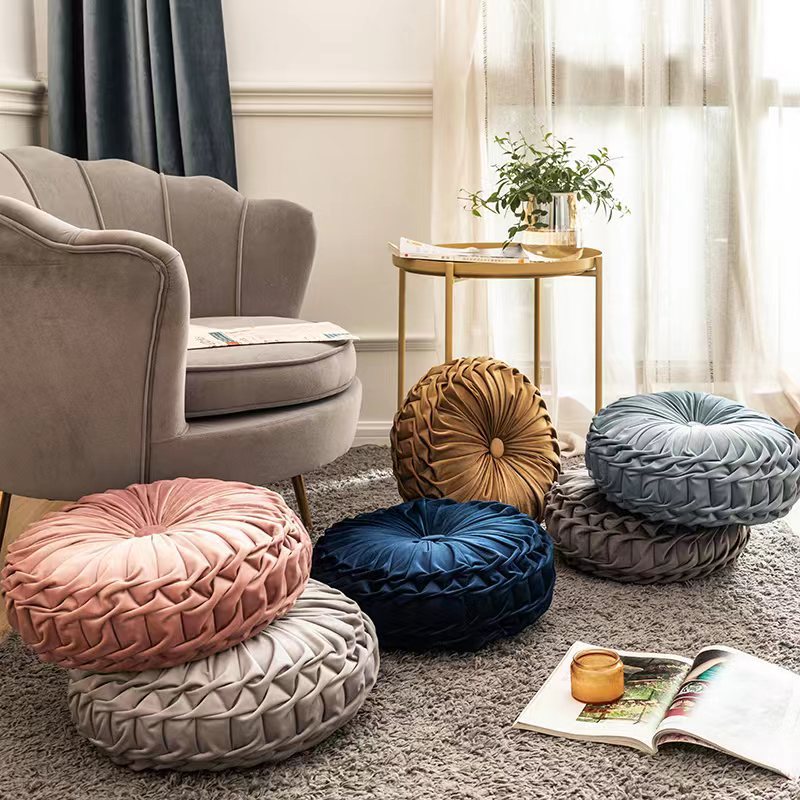 Solid Color Velvet Throw Pillow Cover 38x38cm Sofa Cushion Home Decor