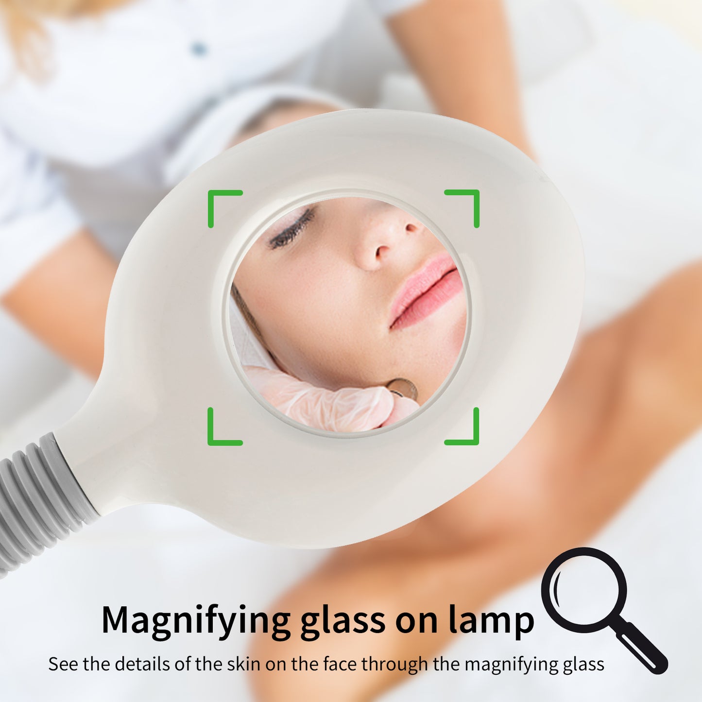 Water Spray Bottle with Magnifying Glass for Beauty & Home Use