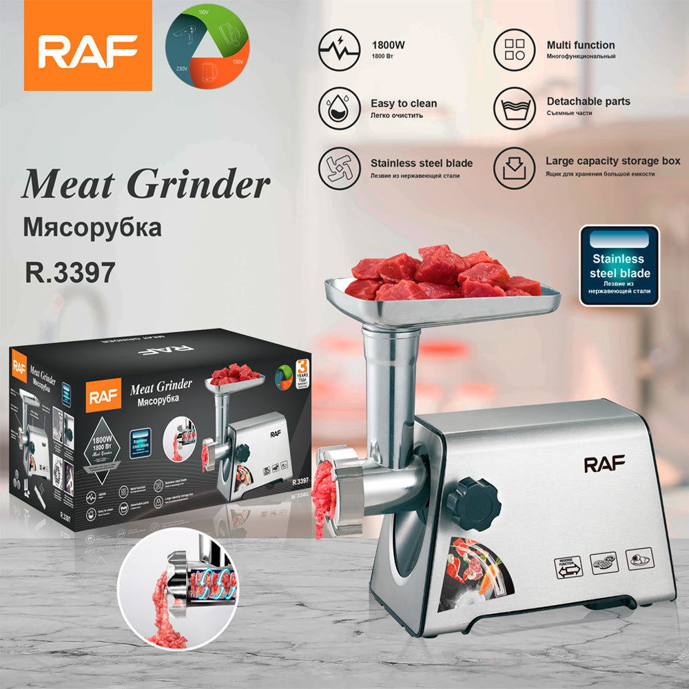 Electric Multi-Function Stainless Steel Meat Grinder for Home Kitchen