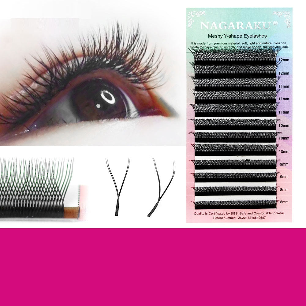 Natural Mesh Woven False Eyelashes - Thick, Light, Reusable for Makeup