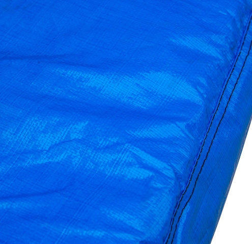12FT Trampoline with Basketball Hoop - Blue, Outdoor Safety Net