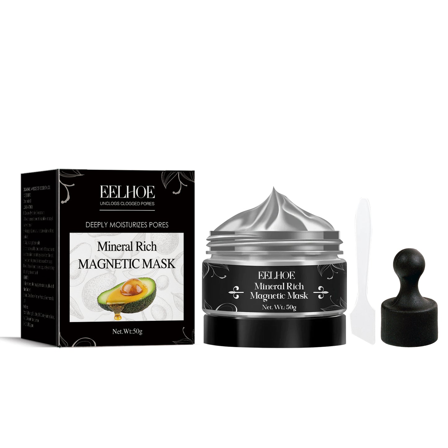 Magnetic Blackhead Removal Mask - Deep Pore Cleansing & Oil Control Mud