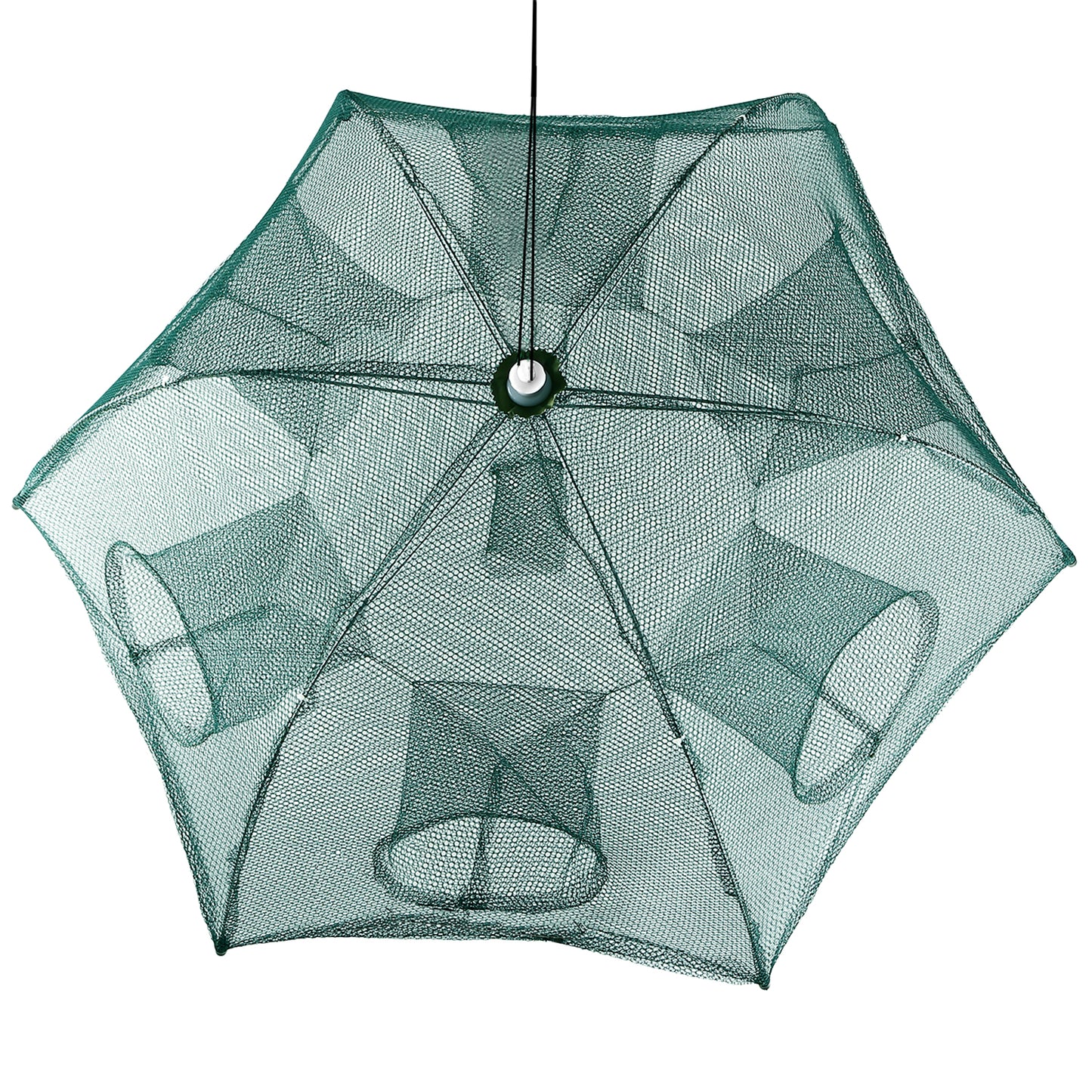 Portable Fishing Trap Net - Foldable Bait Catcher for Shrimp, Crab, Minnow