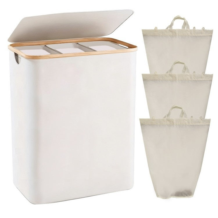 Foldable Waterproof Laundry Basket with Dustproof Design - Modern Home Storage