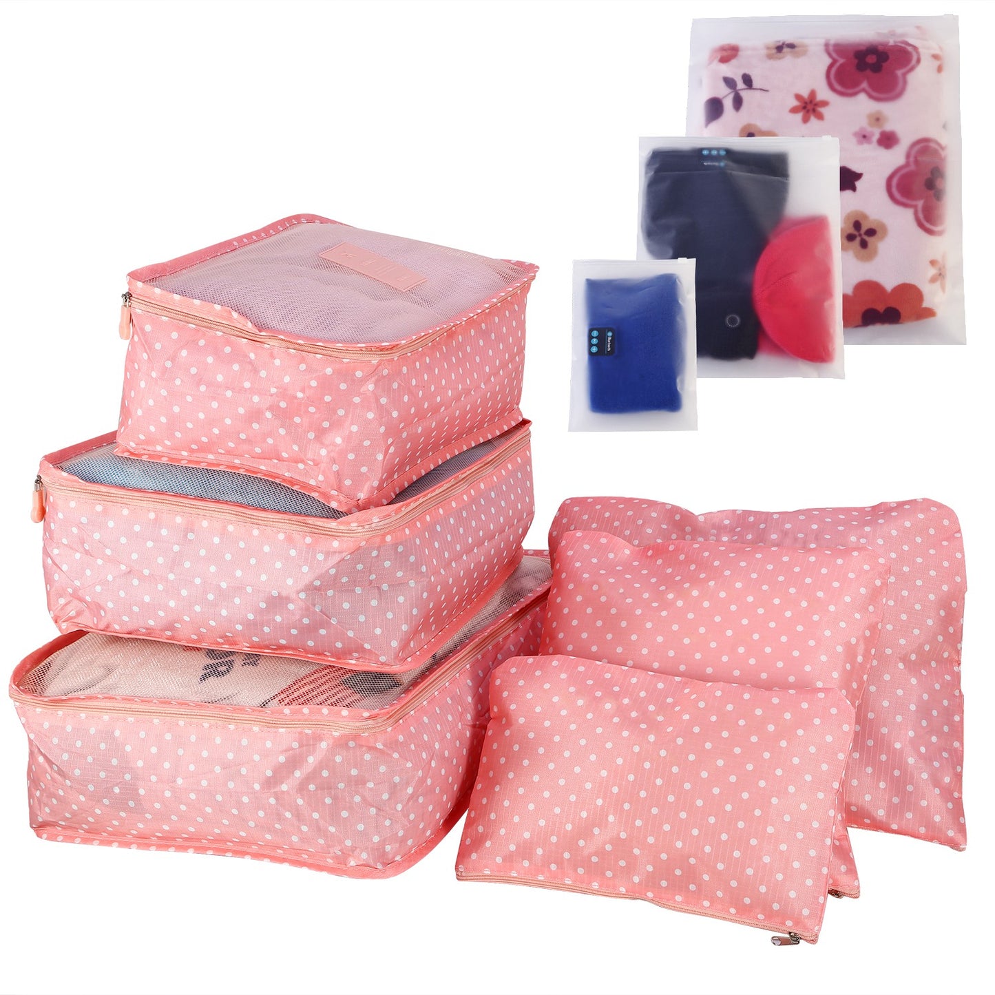 9Pcs Per Set Clothes Storage Bags Water-Resistant Travel Luggage