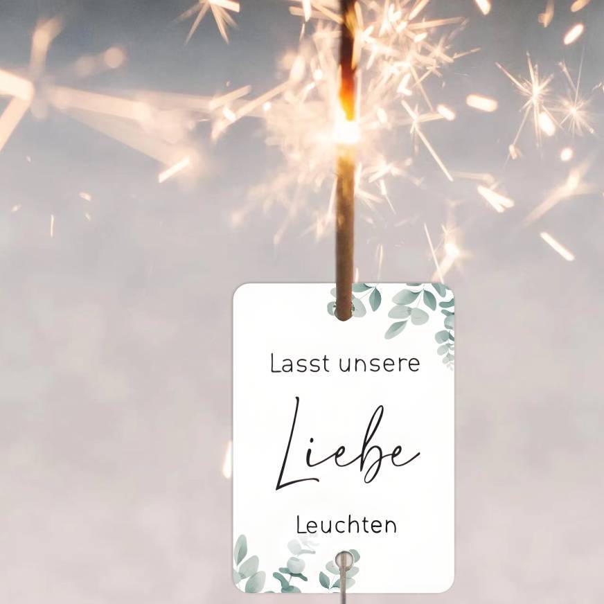 Fireworks Label Set for Wedding Baptism Communion Party Decorations - 50 Pieces