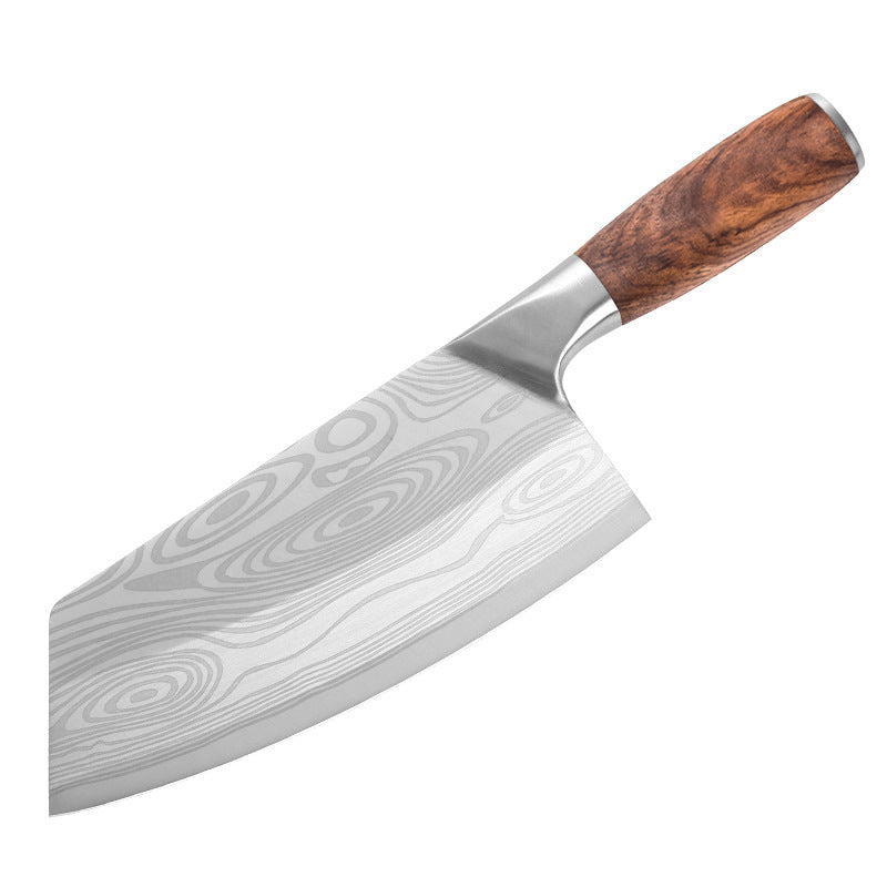 Chef's Kitchen Knife with Wooden Handle and Stainless Steel Blade - Gift Box Included