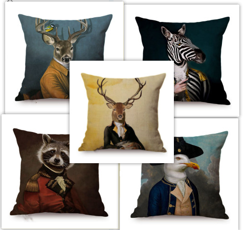 3D Animal Wolf Series Car Pillowcase Cushion Cover - Home Textiles