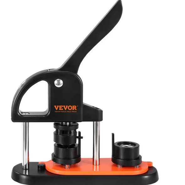 Button Maker Machine with 500 Button Parts & Panda Magic Book