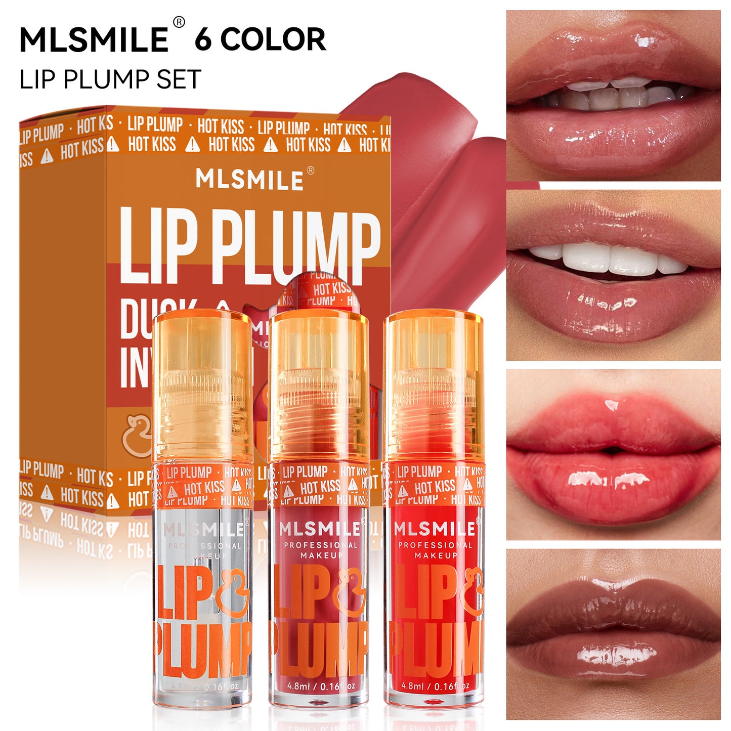 Moisturizing Lip Oil Gloss - Clear Lip Care Lipstick Serum with Repair & Discoloration Benefits