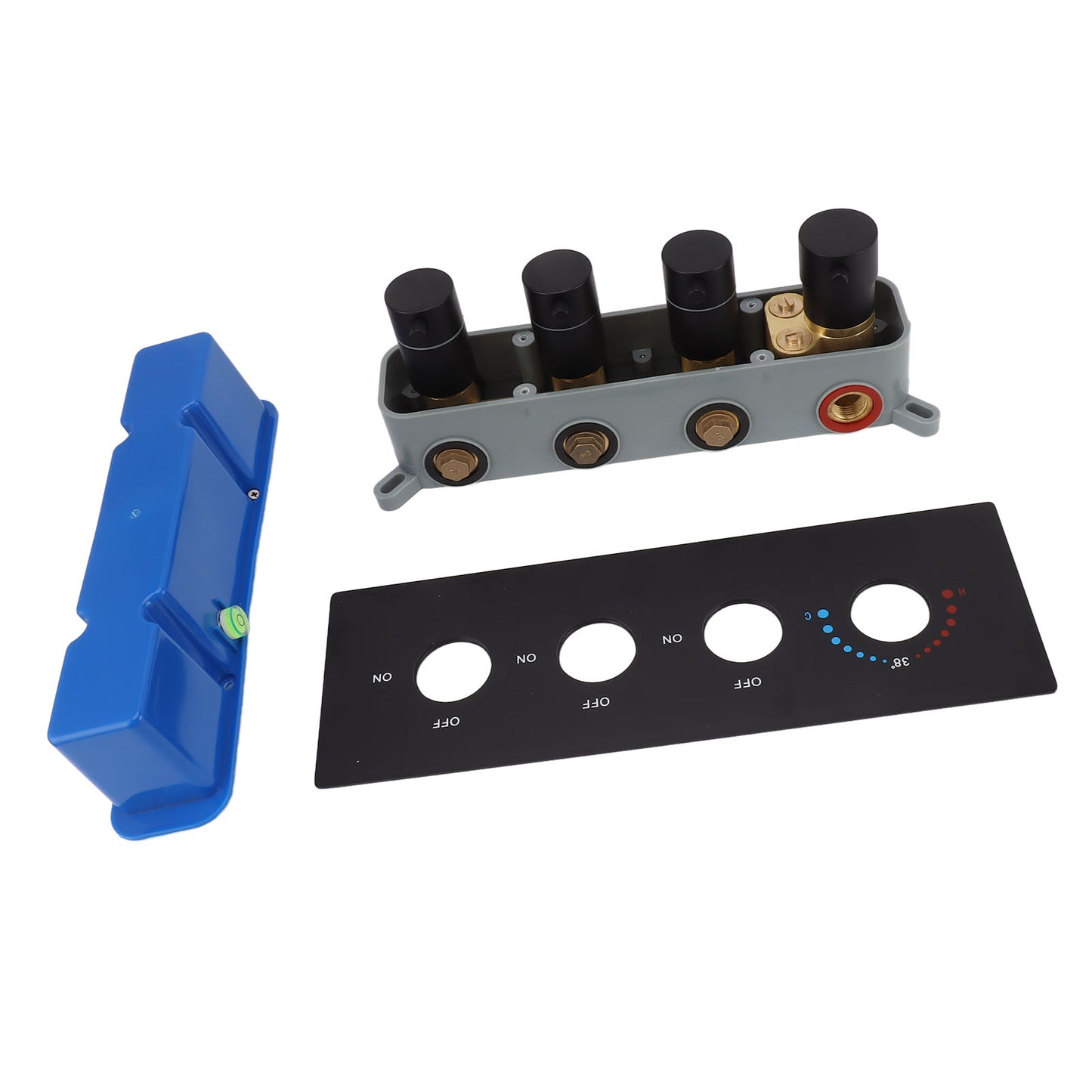 Shower Diverter Valve Concealed Thermostatic Mixer Brass 3 Way Kit