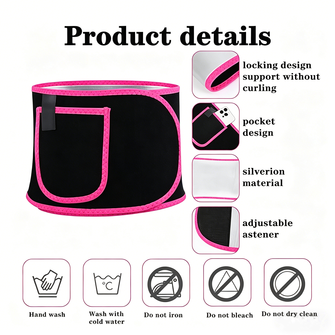 Waist Trimmer Belt for Weight Loss & Fat Burning - Adjustable Sweat Wrap