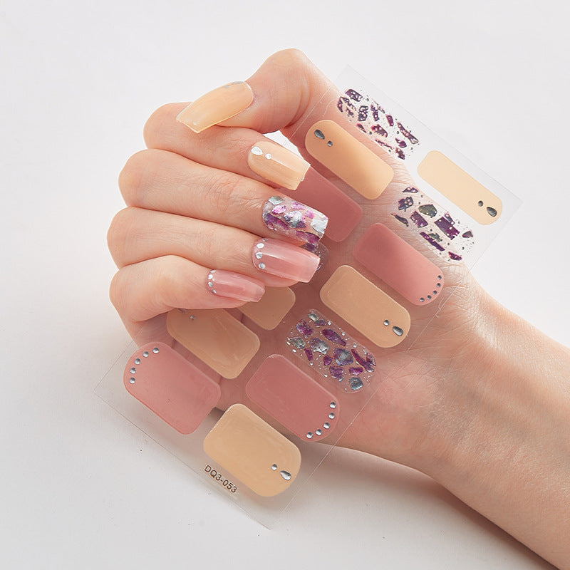 Laser Nail Polish Film Stickers Butterfly Pattern Nail Art Decals
