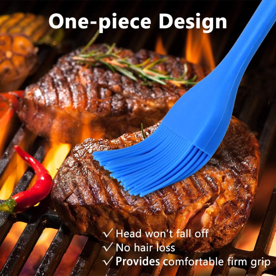 Multicolor Silicone Basting & Pastry Brush Set - 5 Pack