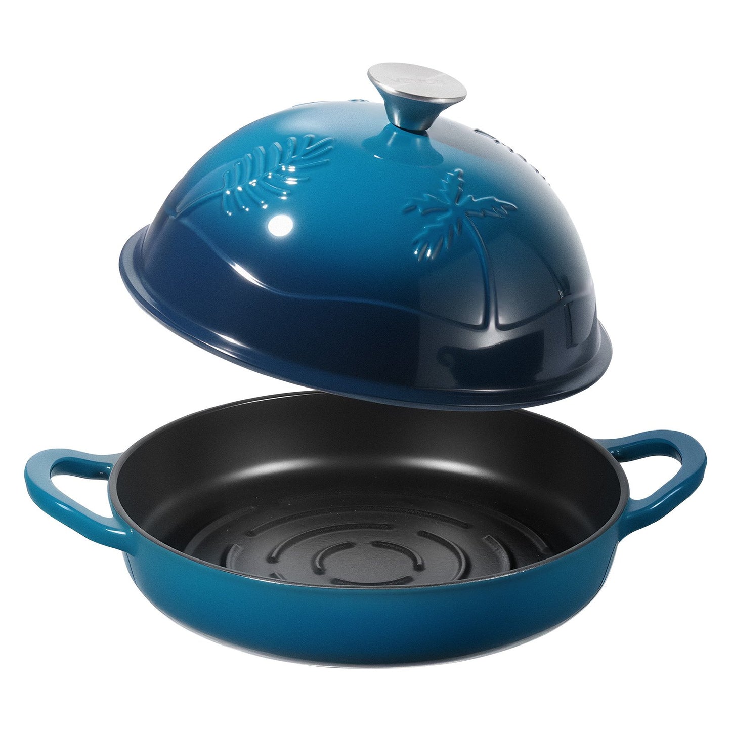 5QT Enameled Cast Iron Dutch Oven with Lid & Dual Handles - Green