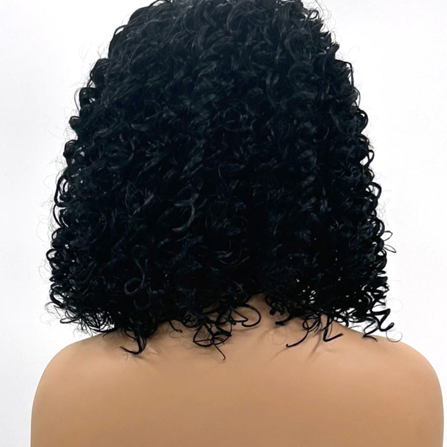 Short Bob Wigs Deep Wave Rose Net Curly Wig Glueless Machine Made