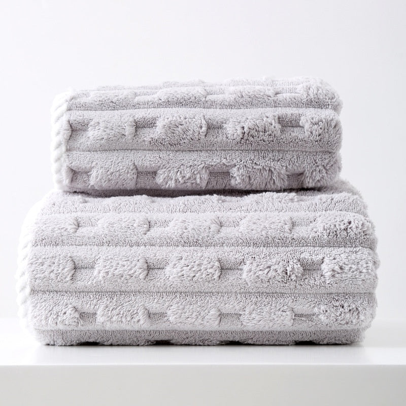 Oversized Face Towel Coral Velvet Thickened & Soft Home Textiles