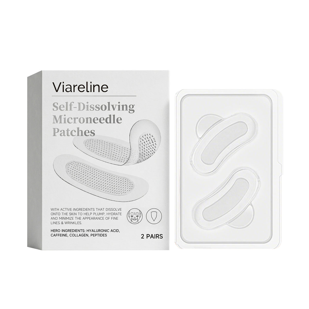 Self Dissolving Microneedle Face Patches for Skin Rejuvenation - 4 Pack