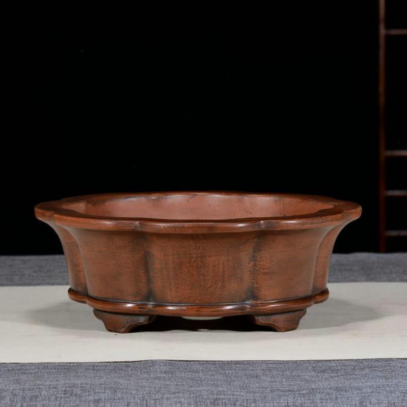 Handmade Purple Sand Flowerpot for Home Garden Indoor Outdoor Decor