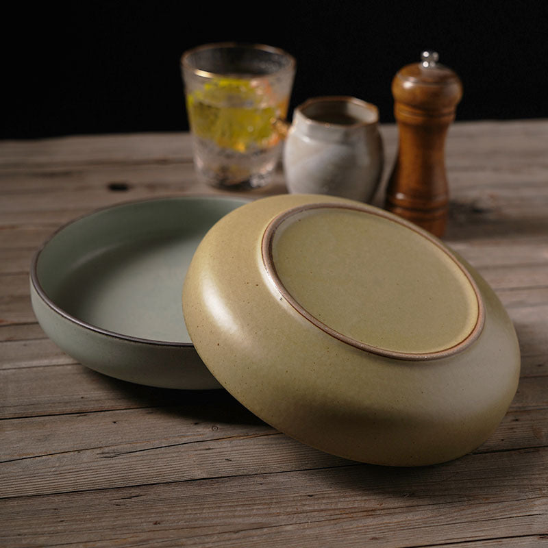 Japanese Style Ceramic Retro Thick Dinnerware Set - Vintage Tableware