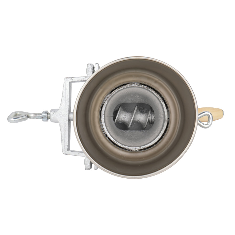 Silver Stainless Steel Hand Grain Grinder for Home Use - Adjustable & Durable