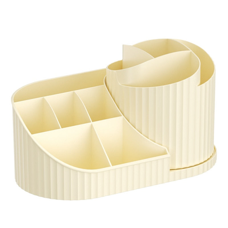 Minimalist Desktop Organizer for Stationery and Cosmetics - Multi-Functional Storage Box