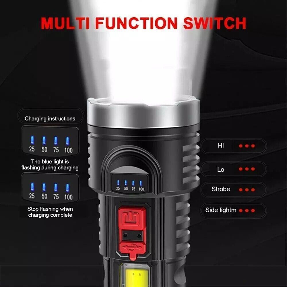 Rechargeable LED Work Light with Built-in Battery and Multiple Modes