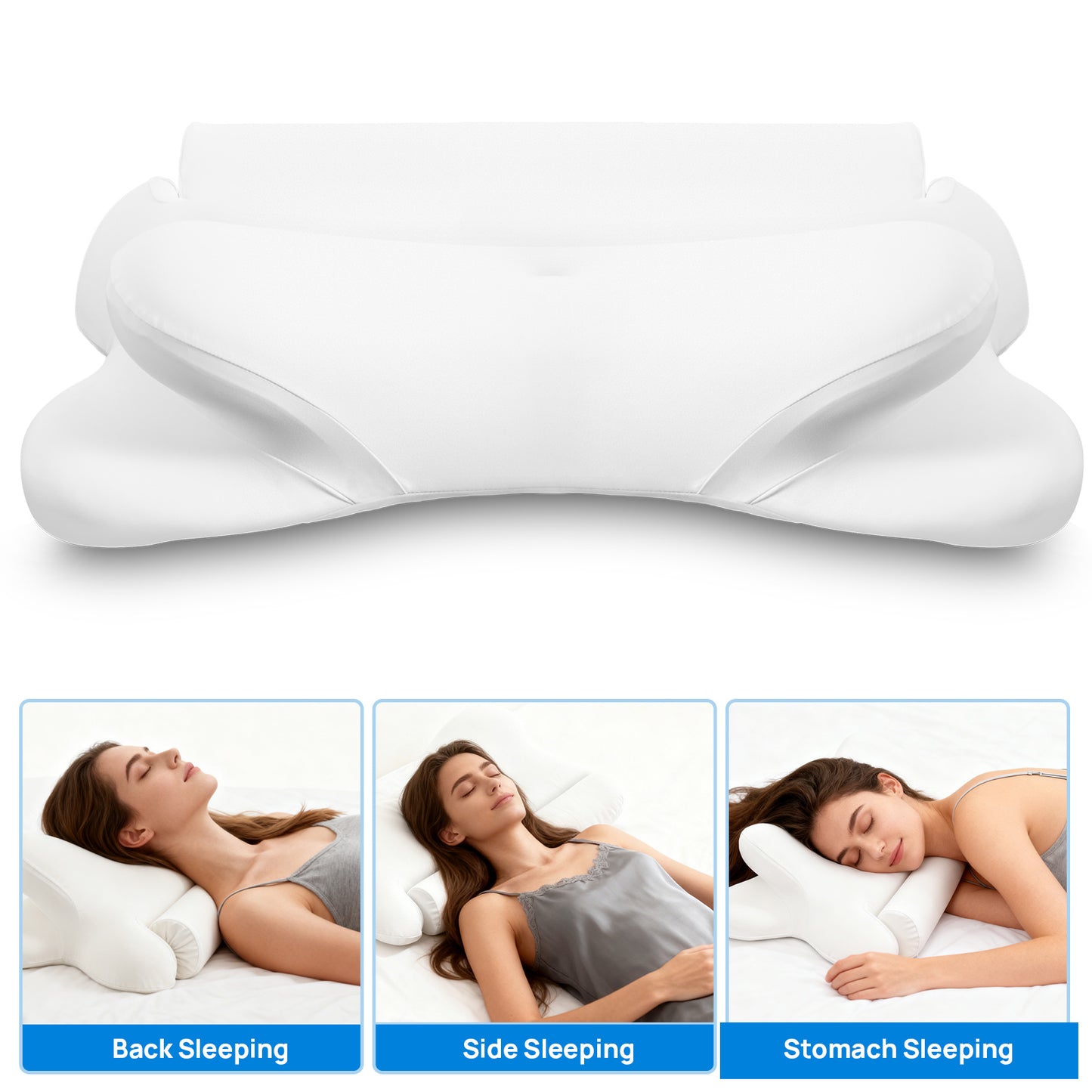 Cooling Ergonomic Memory Foam Neck Pillow - Multiple Variants