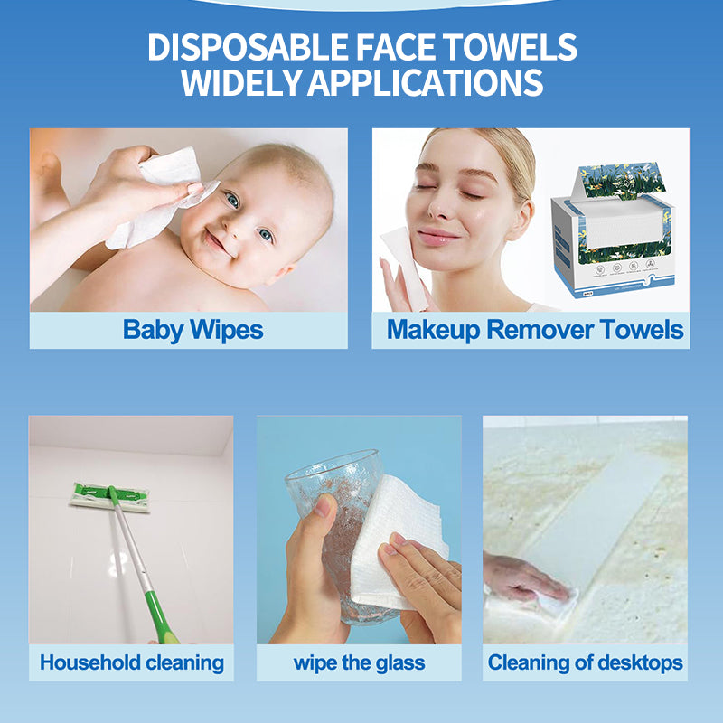 Gentle Face Towelettes for Sensitive Skin - Disposable Makeup Remover