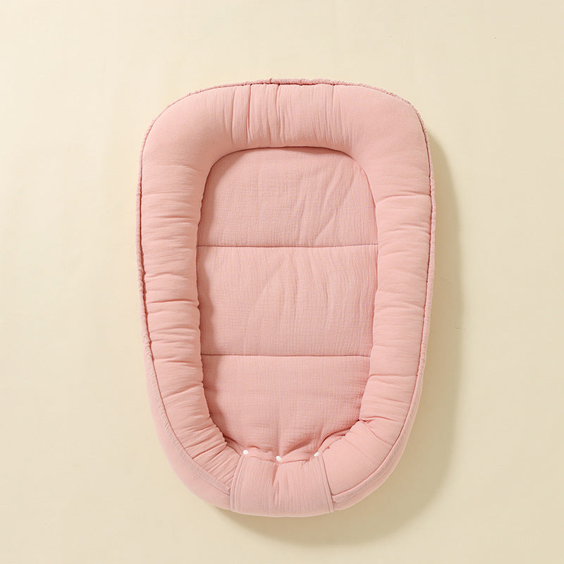 Newborn Baby Bed in Uterine Shape with Anti-Startle Design - Cotton, Multiple Colors