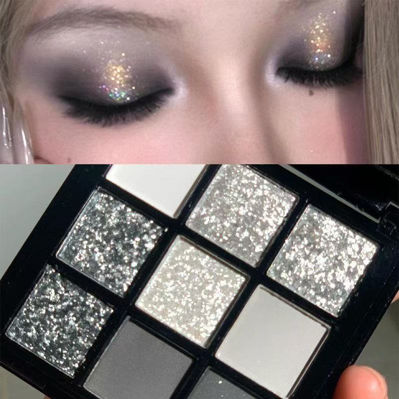 Nine-Color Punk Eyeshadow Palette - European & American Style Makeup