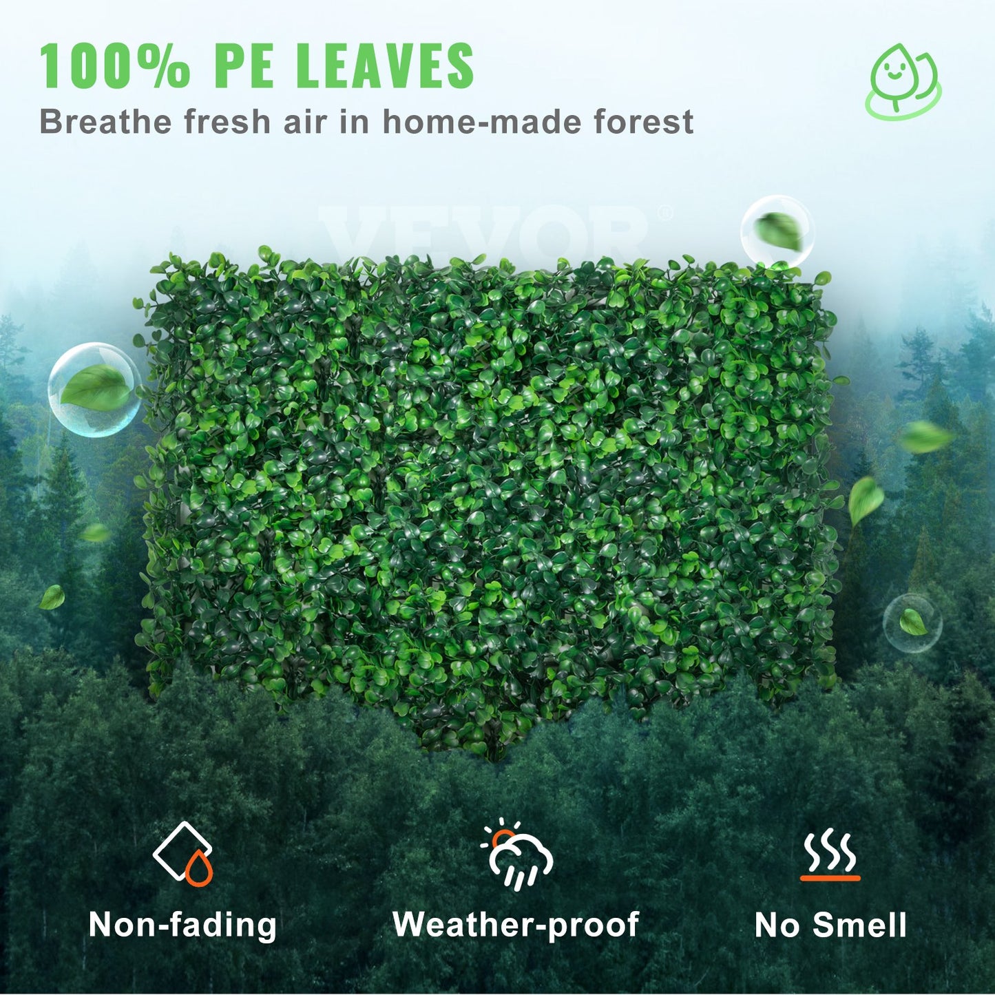 Artificial Boxwood Panels 12 Pack 10x10 Inch Garden Hedge Wall Privacy Screen