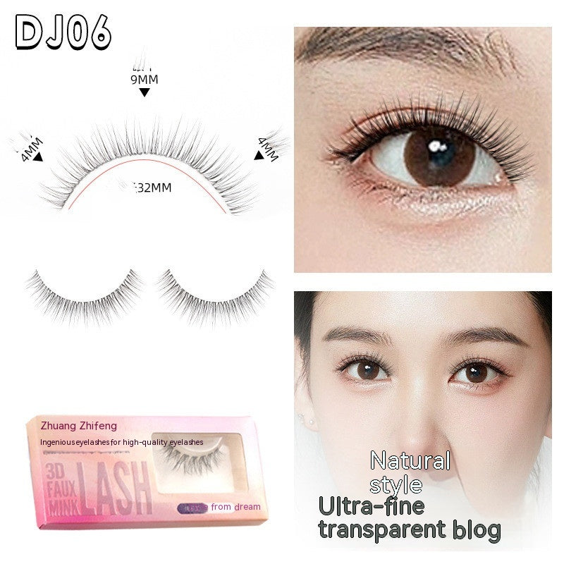 Natural False Eyelashes with Sheer Root - Assorted Styles & Packaging Options