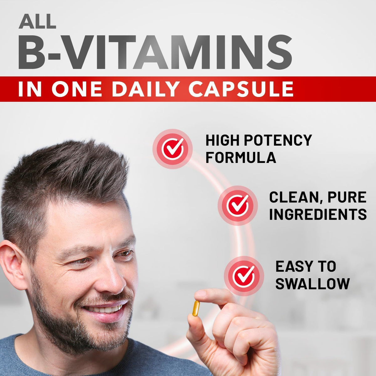 Vitamin B Capsules - 90 Tablets