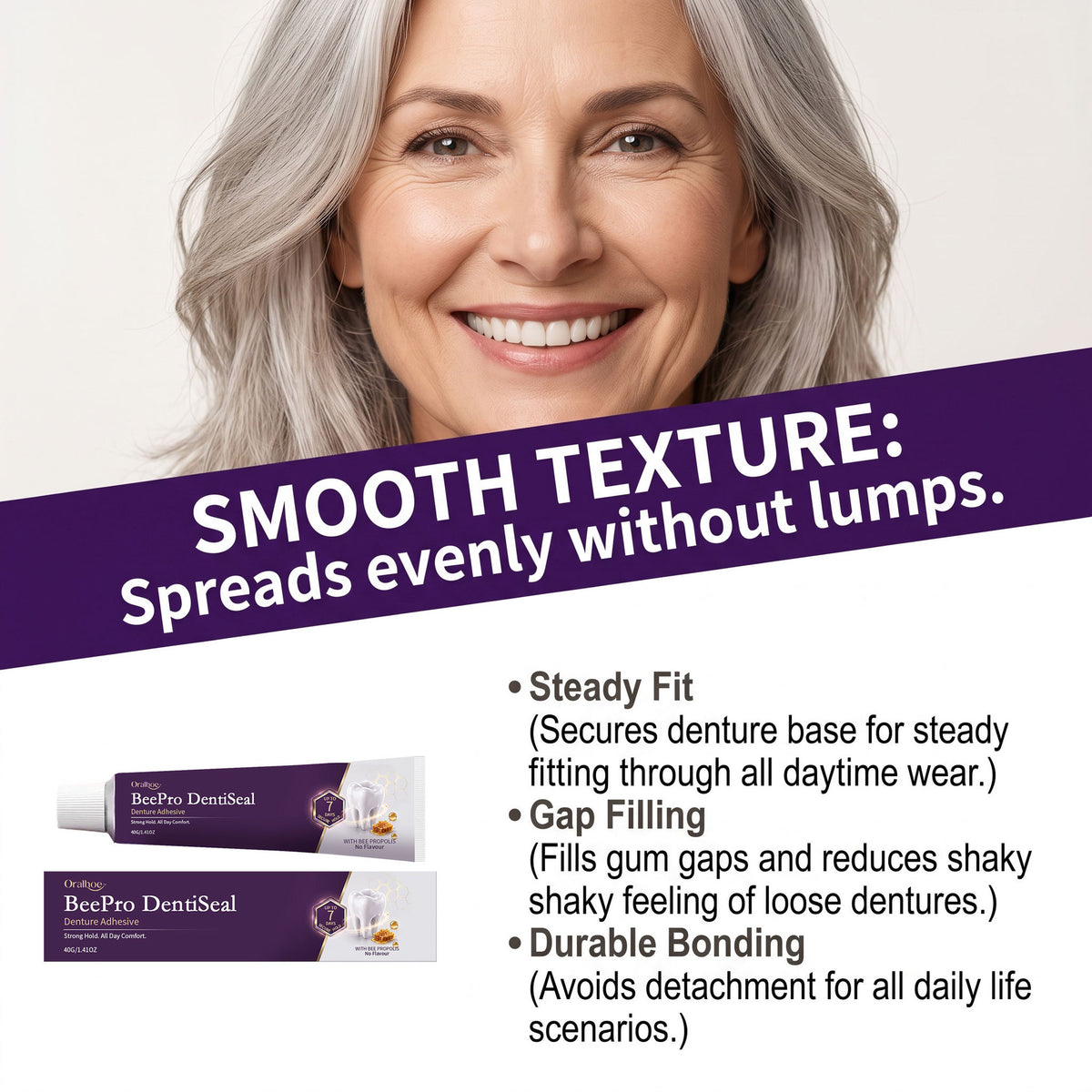 Denture Adhesive 40G - Strong Hold Comfort Fit