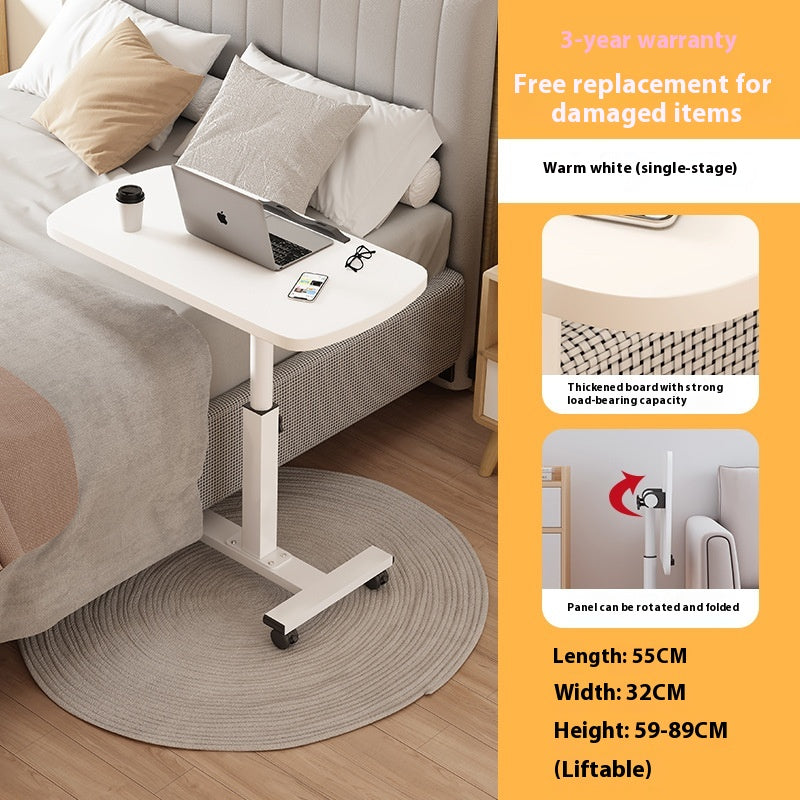 Adjustable Laptop Bedside Table - Portable, Rotating, Modern Design