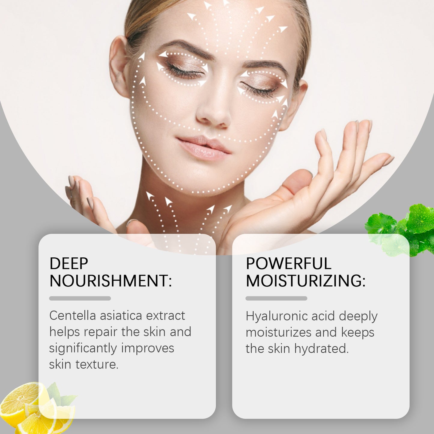 Firming Facial Moisturizing Cream with Lemon Extract & Oligopeptide-1
