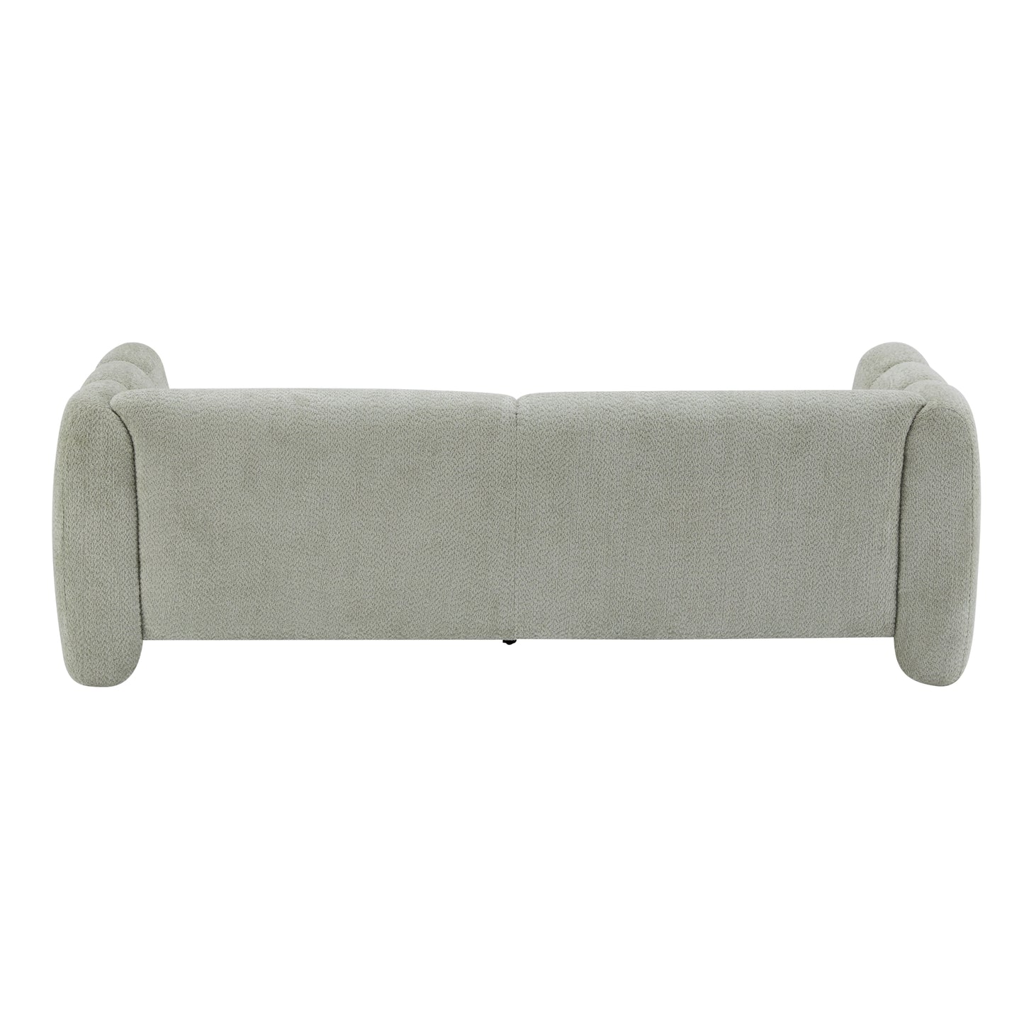 83" Light Green 3-Seater Sofa with Wave Design