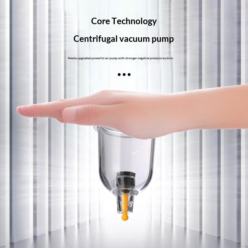 Negative Pressure Cupping Device with Rechargeable Pump and Relief Valve - Home Therapy