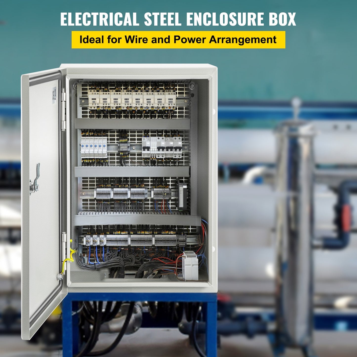 12X8X6 Inch NEMA Steel Electrical Enclosure Box Waterproof Dustproof IP66 Outdoor Indoor