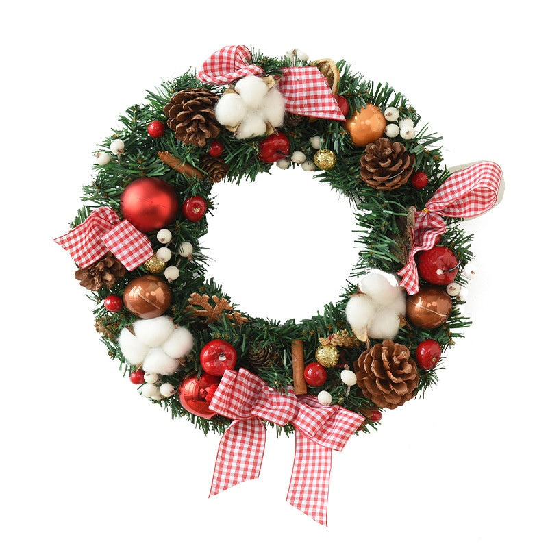 Christmas Garland Bow & Door Hanging Decorations for Festive Home Decor