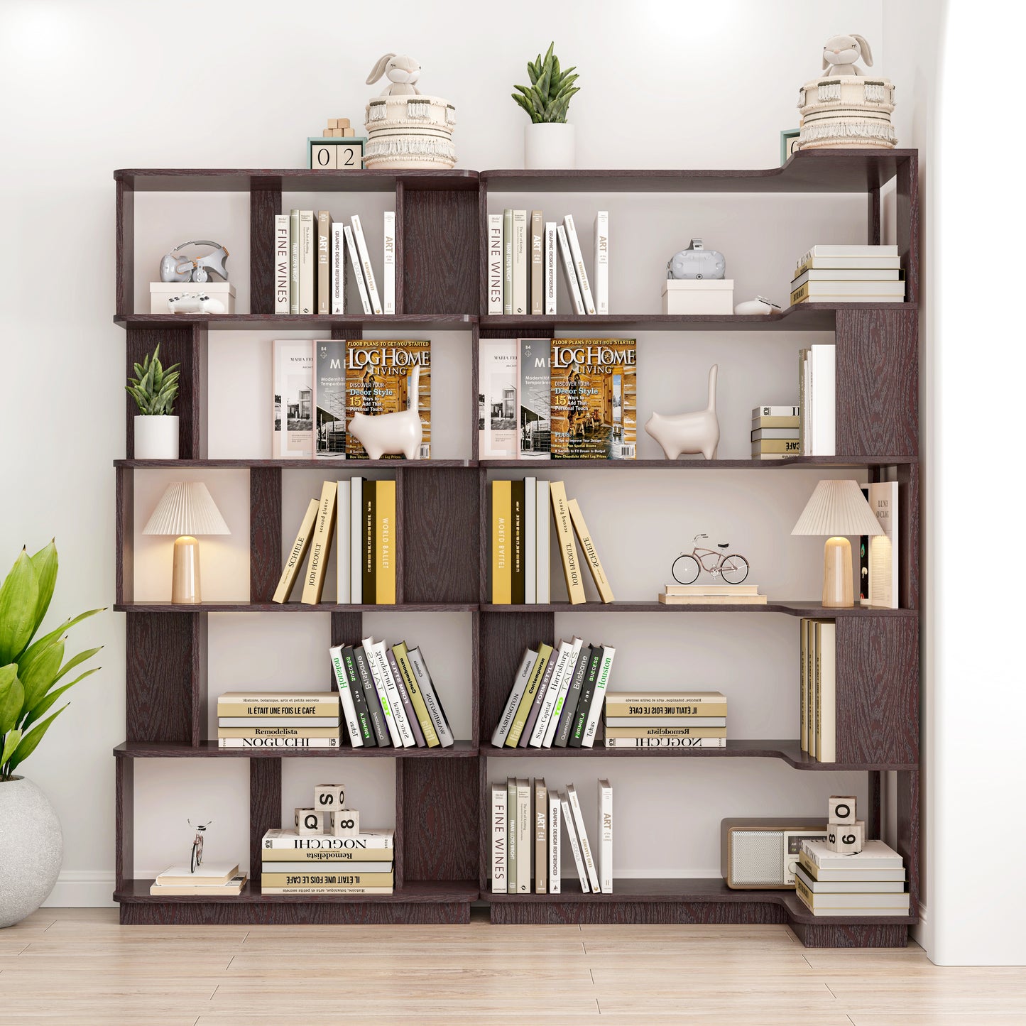 90 Cm Space Saving Corner Bookshelf 80 Bookcase Extendable Free