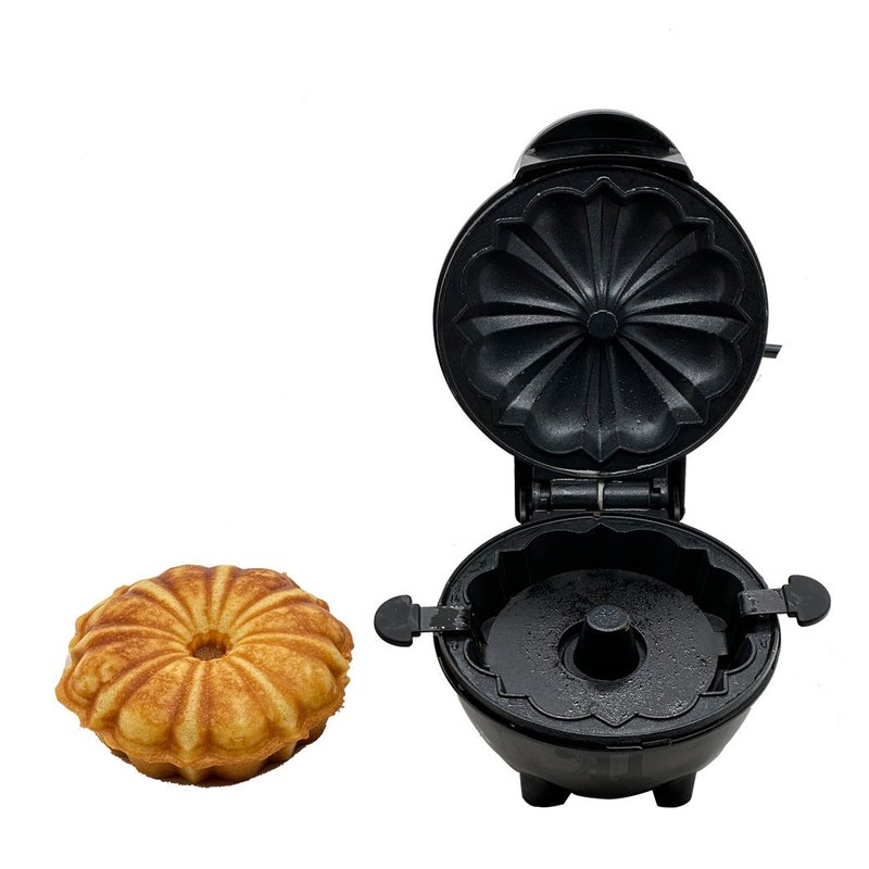 Mini Cake Maker, Portable Double-Sided Heating Electric Cupcake & Bundt Cake Maker