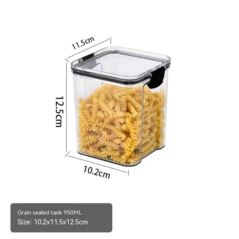 Food Grade Plastic Grain Storage Canisters with Sealed Lid - Stackable Food Containers