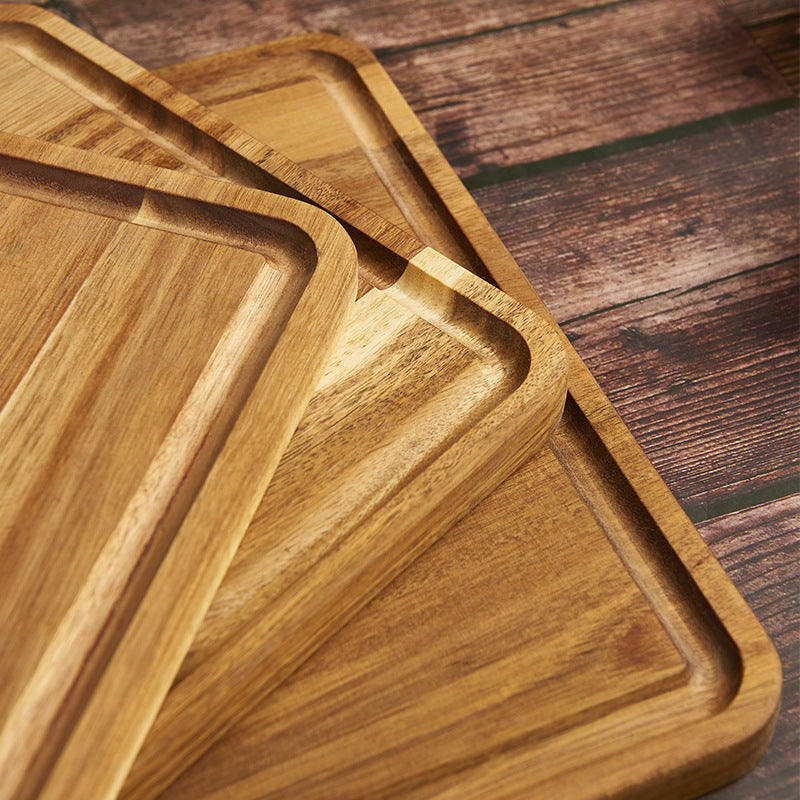 Acacia Mangium Wooden Chopping Board Set - Multiple Sizes Kitchen Prep