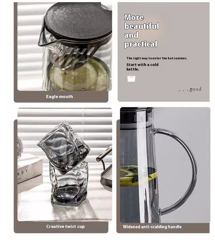 Large Capacity Water Bottle Set with Kettles and Cups for Home & Living
