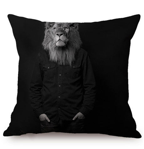 3D Animal Wolf Series Car Pillowcase Cushion Cover - Home Textiles