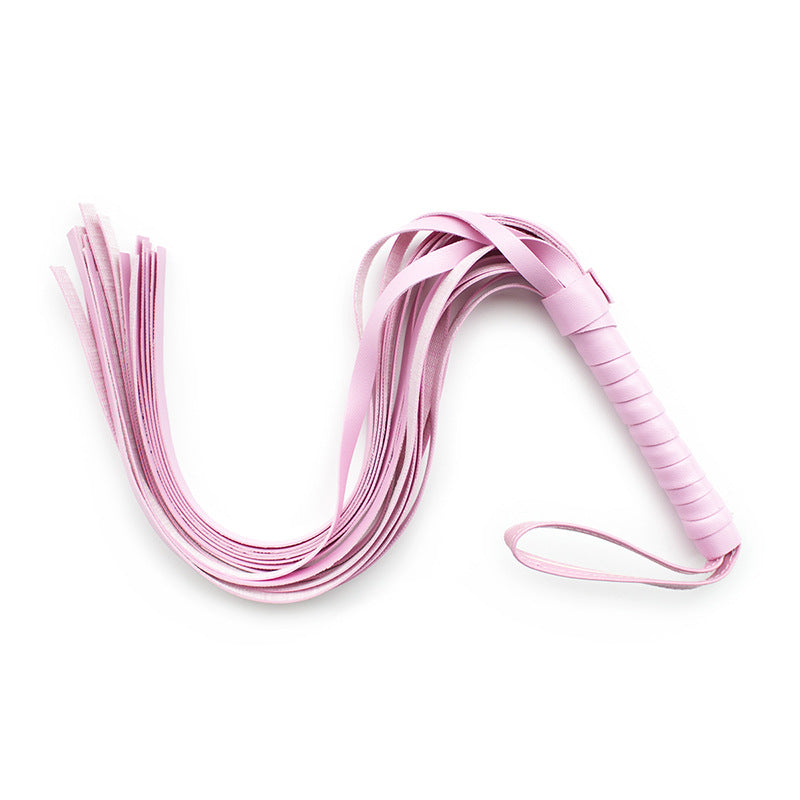 Heavy Leather Whip for Adult Wellness Multi-Color Props - 54cm
