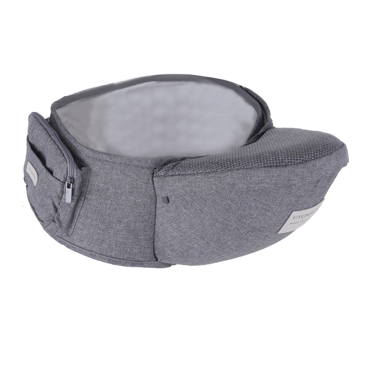 Ergonomic Baby Hip Seat Carrier with Adjustable Waist Belt - Gray